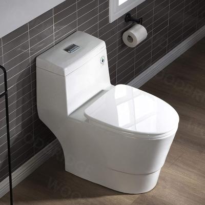 China Factory Price Hot High Quality Sanitary Strap Bathroom Ware Double-Flow Sale Siphonic One-Piece Toilet for sale