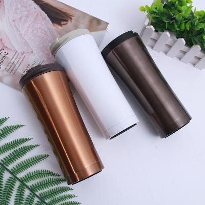 China 2022 New Design 500ml Stainless Steel Coffee Mug Viable Double Wall Vacuum Insulated Travel Mug For Hot Drink for sale