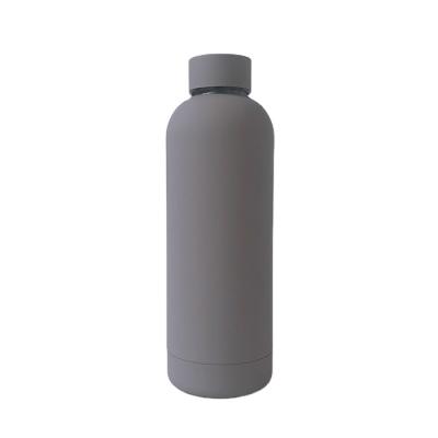 China Wholesale 500ml 750ml 1000ml Milk Water Thermos Stainless Steel Durable Rubber Painted Custom Water Bottle With Lid for sale