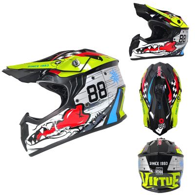 China ABS EEC R22.06 and DOT Kids Off Road Helmet Children Motorcycle Crossover Helmet for sale