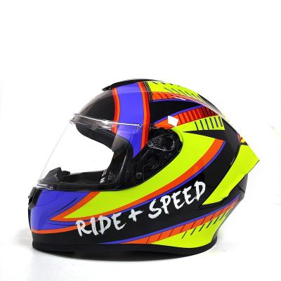 China New Fashion Full Face Motorcycle Helmet Factory Custom Made ABS Safe Driving Wholesale Men DOT Helmet for sale