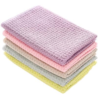 China Microfiber Waffle Kitchen Towel Water Absorption Color Dish Cloth Weave Strong Viable Simple Kitchen Table Kitchen for sale