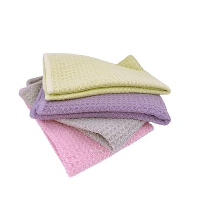 China HOT Sales Viable In America Microfiber Dish Towels Kitchen Drying Towel Waffle Weave White Hand Towel Good For Sublimation Printing for sale