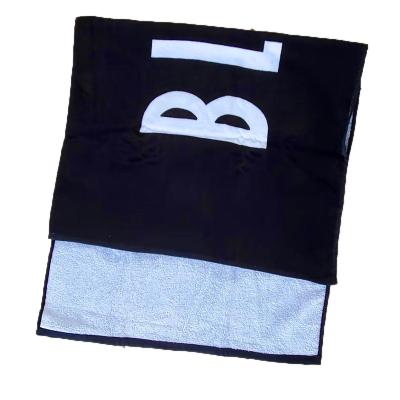 China QUICK DRY 100%cotton velor custom design reactive printing logo sport towel for sale