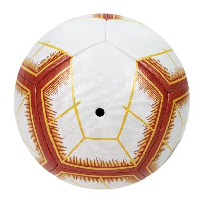 China PU Size 3/4/5 Soccerball Copy On Own Logo Design Ball Machine Stitched PU Training Level Football for sale