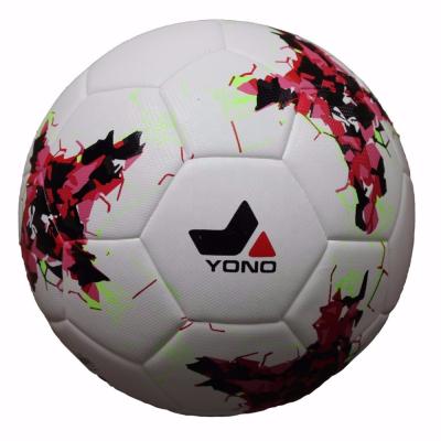 China Official PU Size 5 PU Leather Trimmed Soccer Ball Football With Customized Logo And Prints For Match for sale