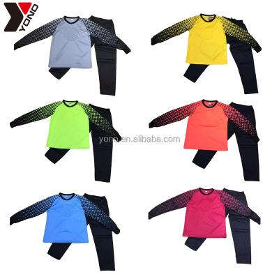 China Kid Breathable Kids Wholesale Customized Cheap Logo Blank Long Sleeve Goalkeeper Tank Top for sale