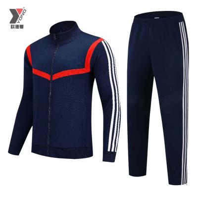 China Soccer academy club design stock quality youth factory price anti-shrink soccer tracksuit/hoodie/sweatshirt for sale