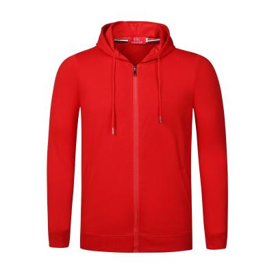 China Breathable custom logo zipper for man sweat hoodie wholesale plain custom 100% cotton blank hoodie for sale