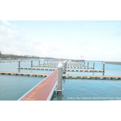 中国 Marina facilities Aluminum Pontoon Boat floating platform,Dry Dock/sea plane Berth 販売のため