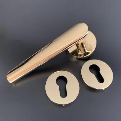 China Wholesale Cheap Contemporary Simple Zinc Alloy Bedroom Door Style Wooden Door Handle for sale