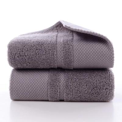 China Good Quality QUICK DRY 100% Cotton Solid Color Face Bath Towel Set for sale