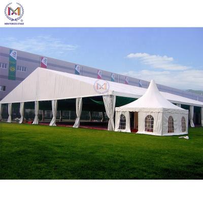 China Clear A-frame Stable Structure Wedding Roof Top Tent For 200 People With Tent Air Conditioner for sale