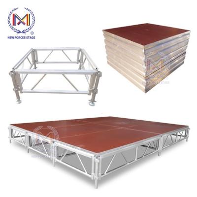 China Aluminum Alloy Lighting Stage Truss System Aluminum Stage Event Stage Portable Platform for sale