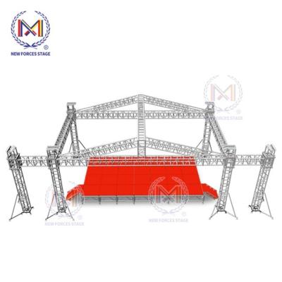 China Aluminum Alloy Lighting Adjustable Aluminum Stage Event Stage Truss System Stage Platform for sale