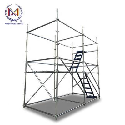 China Lahyer Mobile Line Row Cuplock Steel/Aluminum Dismountable Folding Galvanized Truss Steel Aluminum Scaffolding Tower for sale