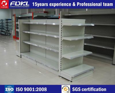 China Good quality double sided supermarket shelving dimensions can be customized for sale