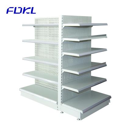 China Factory price good quality double sided gondola tego shelving used at supermarket shelf for sale