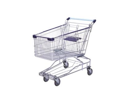 China Deploying Custom Design Steel Bar Metal Shopping Trolley Using On Escalator for sale