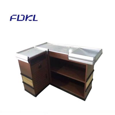 China The hypermarket supermarket design retail cashier desk / checkout counter, top hot! for sale