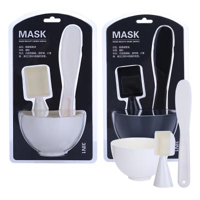 China Hot Selling Eco-friendly Skin Care Tools Facemask Set Lameila Bowl Mask Diy Facial Mixing Bowl Set 3pcs Face Mask Bowl Set With Spoon And Spatula D0892 for sale