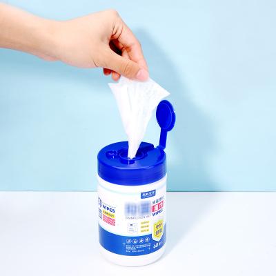 China Convenience Wholesale Custom Antibacterial Disposable Sanitizer Cleaning Disinfectant 75% Antibacterial Alcohol Wet Wipes for sale