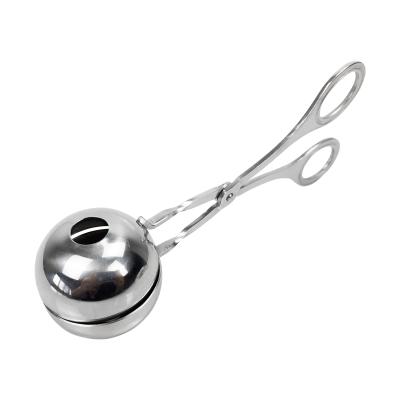 China Multifunctional Viable Kitchen Instrument Stainless Steel Fish Meatball Maker DIY Meat Baller Spoon Tongs Meatball Clip for sale