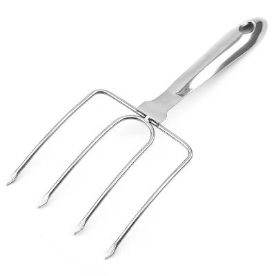 China Viable New Arrival Reusable Stainless Steel Turkey Fork BBQ Fork for sale