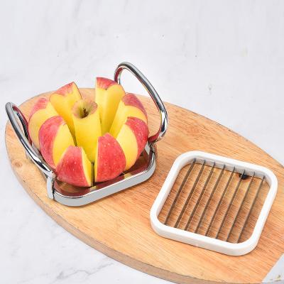 China Viable Kitchen Instruments 5 in 1 Stainless Steel Potato Fruit Cutter Chopper Maker French Fry Tool Chipper for sale