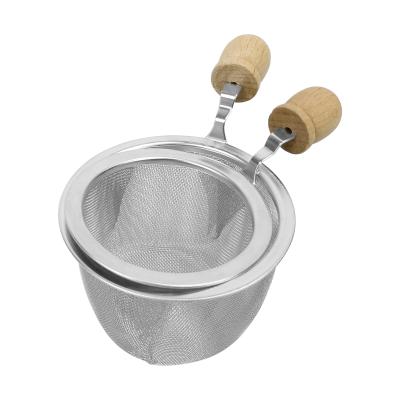 China Sustainable Cheap Gifts Tea Strain Stainless Steel Wire Mesh Tea Infuser Strainer for sale