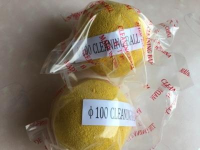 China DN100 Concrete Pump Pipe Accessories Yellow Ball  High Efficiency OEM / ODM for sale