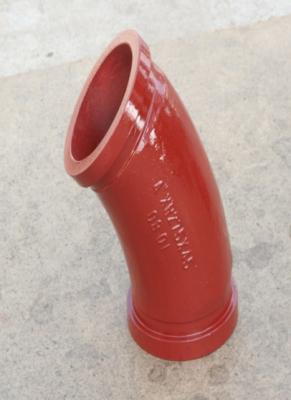 China Casting Manganese Concrete Pump Steel Pipe Elbow , Concrete Pump Parts for sale