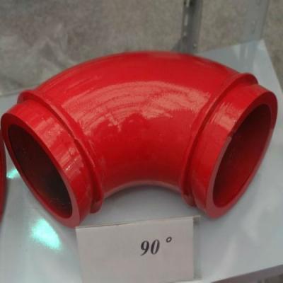 China DN125 Corrosion Resistance Concrete Pump Elbow 3MM Outer Wall Thickness for sale