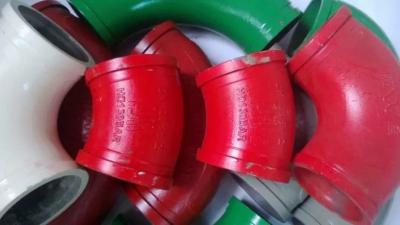 China DN125*R180*90D Casting Concrete pump elbow for concrete pump car for sale