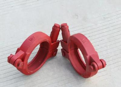 China Round Snap Concrete Pump Rubber Hose Clamp , Galvanized Pipe Clamps for sale