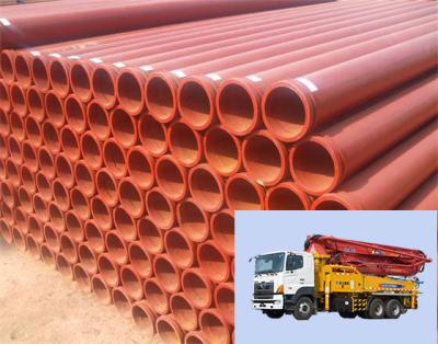 China Painting Technology Concrete Delivery Pipe / ISO Reinforced Concrete Pump Steel Pipe for sale