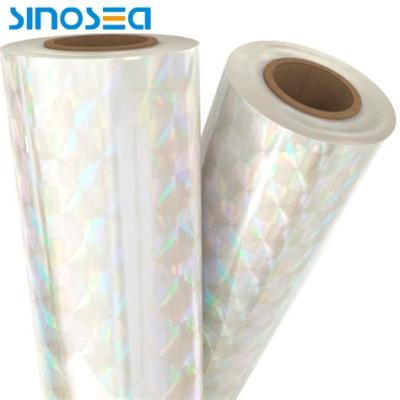 China Excellent Paper Rainbow 3d Holographic Vinyl Film Window Film SINOSEA, KAIMA, SHINE WHITE for sale