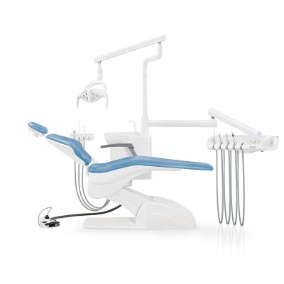 China Safety Acrylic Premium Dental Chair Modern Dentist Chair Dental Unit for sale