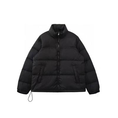 China 2022 Shiny Men's Striper Jacket Custom Black Winter Bubble OEM Logo Oversized Men QUICK DRY Designer Puff Padded Coat Down Jacket for sale