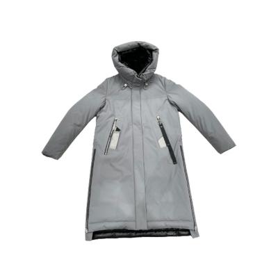 China 2023 New Winter Anti-wrinkle Long Coat High Quality Material Fashion Warm Outdoor Waterproof Windproof Jacket For Women for sale