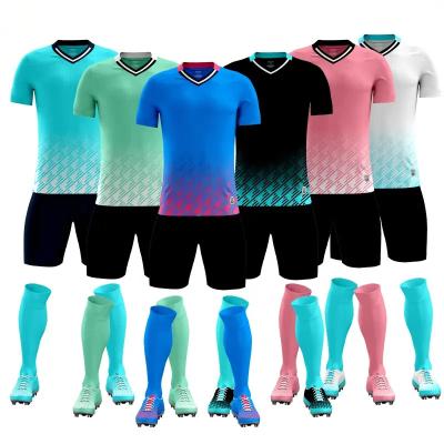 China Sets Wholesale top Quality soccer wear Customized Soccer Wear Football Jersey Uniform for sale