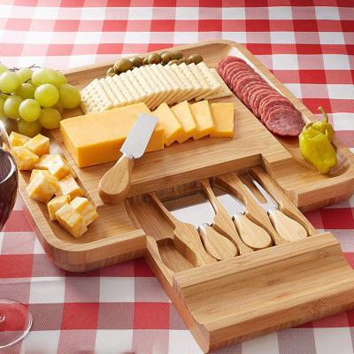 China 2022 New Amazon Sustainable High Quality Hot Seller Bamboo Cheese Board for sale