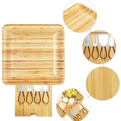 China 2022 New Amazon Sustainable High Quality Hot Seller Bamboo Cheese Cutting Board for sale