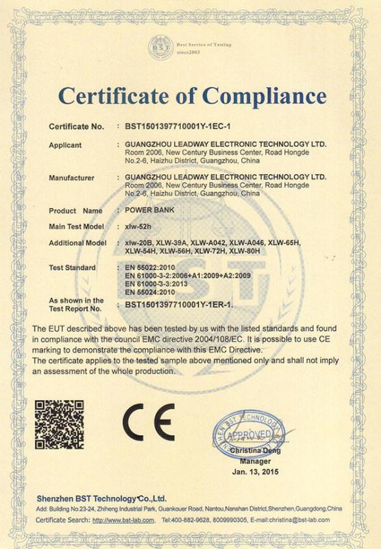 CE - Guangzhou Leadway Electronic Technology Ltd.