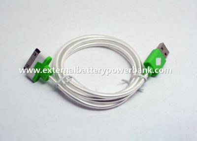 China cable brillante de la transferencia de datos USB del 100cm con la luz verde para iPhone4/4S/iPad1/iPad2 en venta