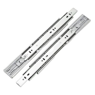 China Support OEM Drawer Slides Closes Desk Drawer Cabinet Drawer Slides Shanghai Soft Zinc Black Finish Hardware Close Telescopic for sale