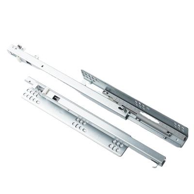 China Modern Factory Manufacturer Concealed Telescopic Cabinet Slide Rail Soft Closing Undermount Drawer Slide for sale