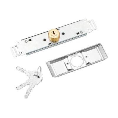 China High quality anti-theft brass type modern store factory garage and mid-opening roller shutter door lock one word rolling core slim lock for sale