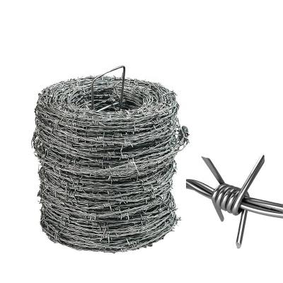 China Construction Good Quality Protective Barbed Wire Mesh Fence Hot Dipped Galvanized PVC Coated 12 Gauge 50kg Per Farm Roll Price To Protect for sale