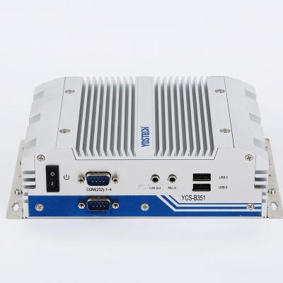 China Atom E38xx J1800 SoC Processors Msata SSD mPCle Fanless Industrial Mini Pc Module 12v With Wall Hanging Bracket for sale